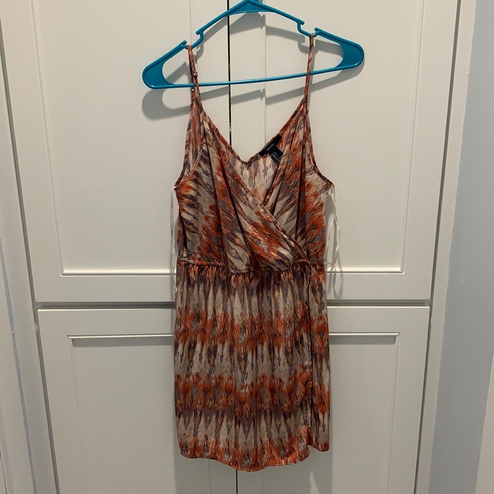 Orange and lavender sundress